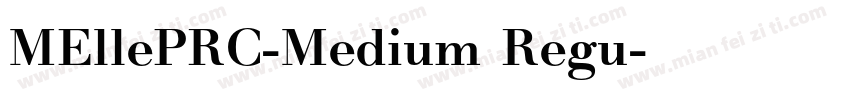 MEllePRC-Medium Regu字体转换